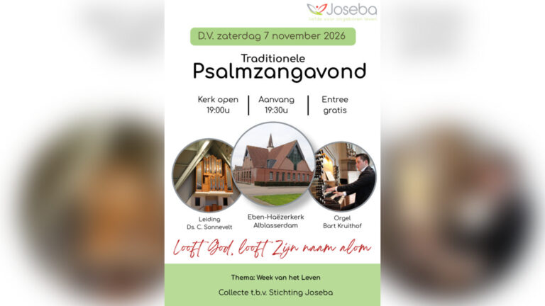 Traditionele psalmzangavond — muziek in Papendrecht