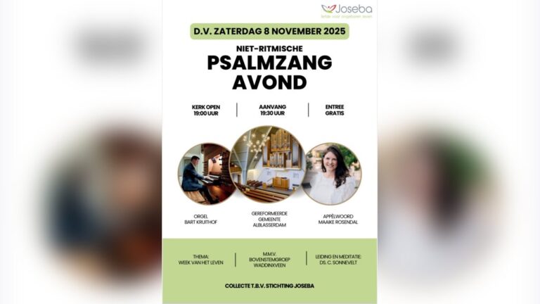 Psalmzangavond — muziek in Papendrecht