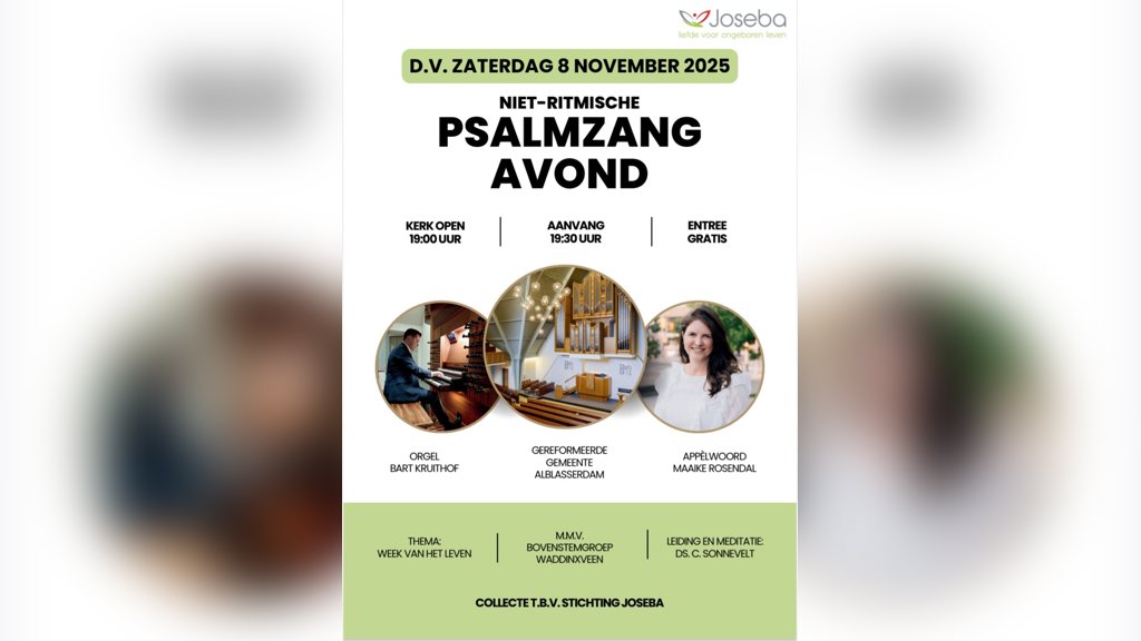 Psalmzangavond in Papendrecht